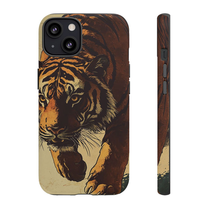 Vintage Stijl Tijgerillustratie