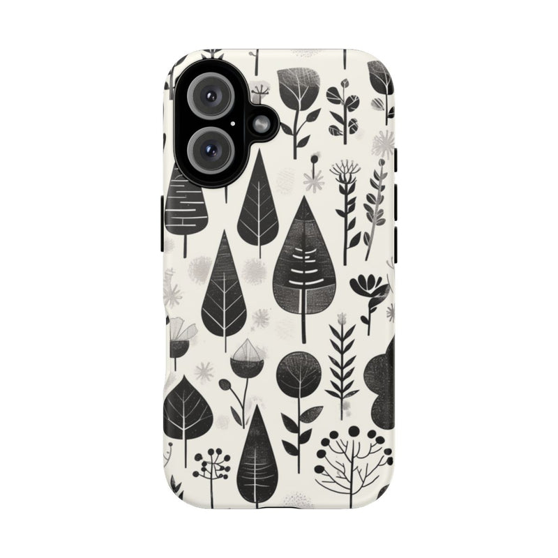 Monochroom Botanisch Patroon