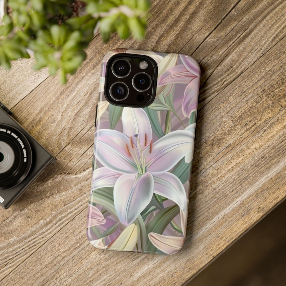 Pastelkleurige Paaslelies Bloemenpatroon