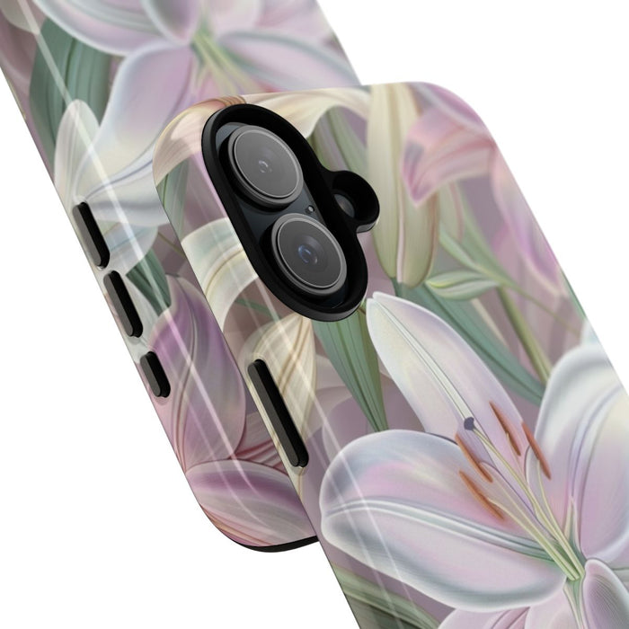 Pastelkleurige Paaslelies Bloemenpatroon