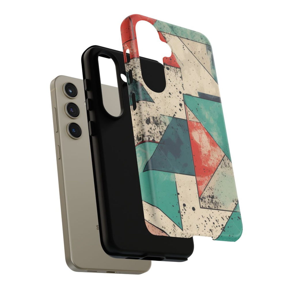 Abstract Geometrisch Patroon in Gedempte Kleuren