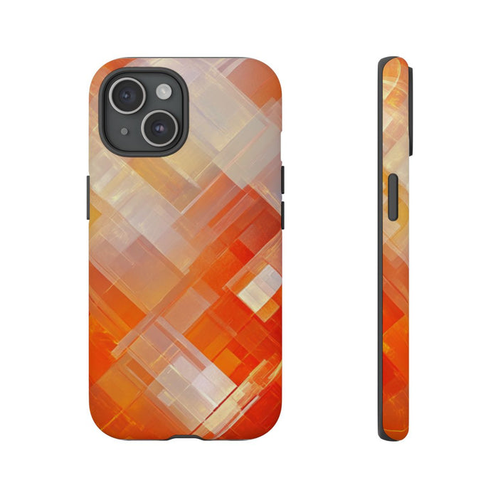Abstract Oranje Geometrisch Patroon