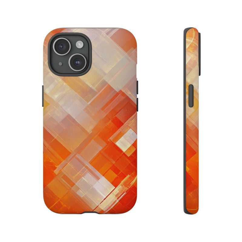 Abstract Oranje Geometrisch Patroon
