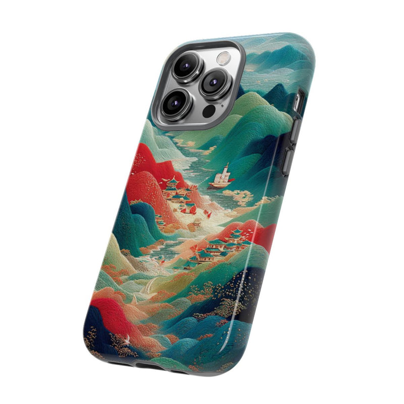 Kleurrijk Berglandschap met Illustratie