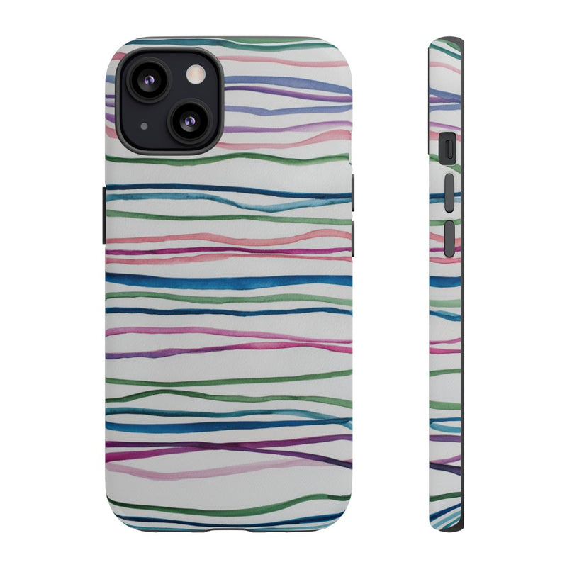 Aquarel Strepen in Meerdere Kleuren