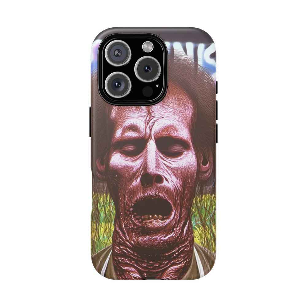 Surrealistisch Zombiegezicht met Vurige Lucht