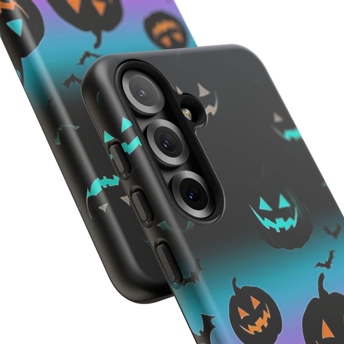 Gloeiende Halloween Pompoenen en Vleermuizen