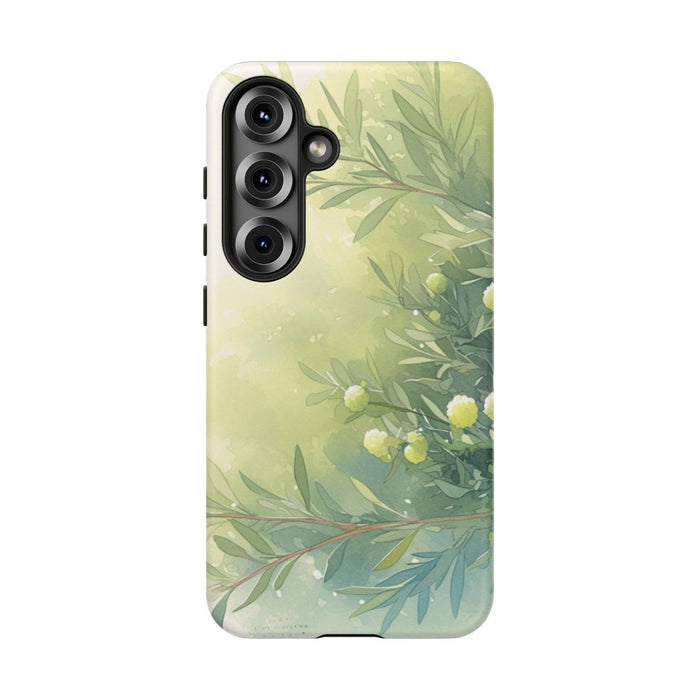Groene Botanische Waterverf Illustratie