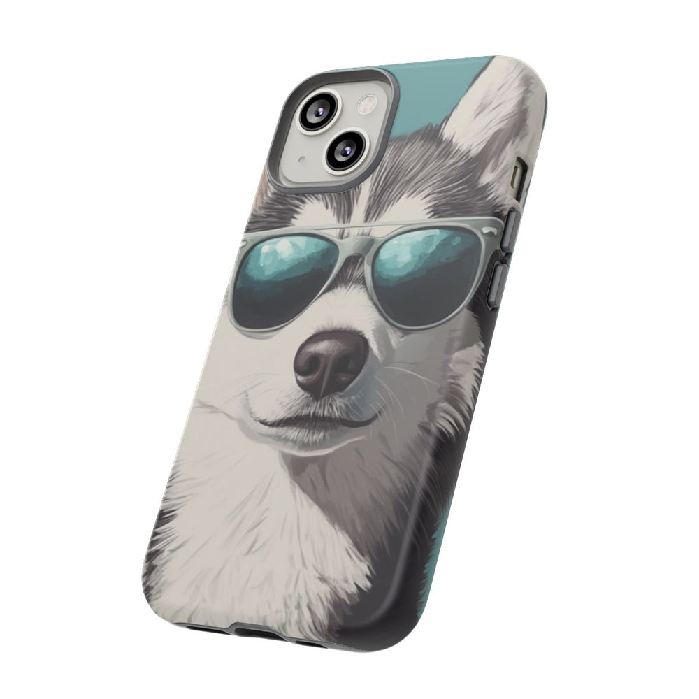 Stoere Husky met Zonnebril