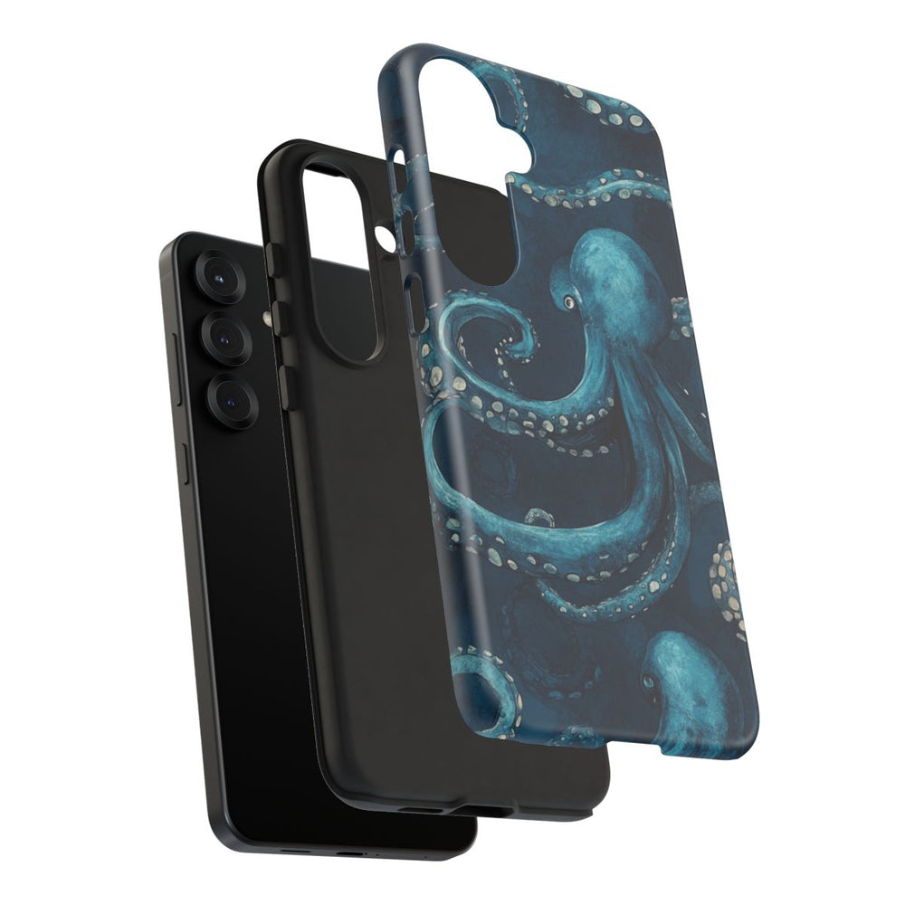 Blauw Octopus Tentakelpatroon