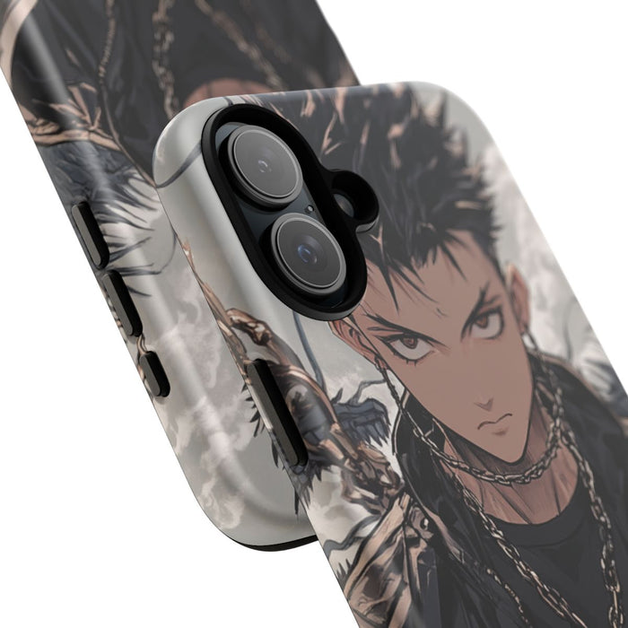 Anime Strijder met Kettingen en Draak