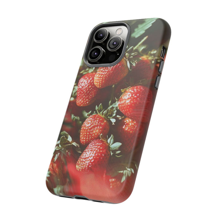 Close-up van Rijpe Rode Aardbeien