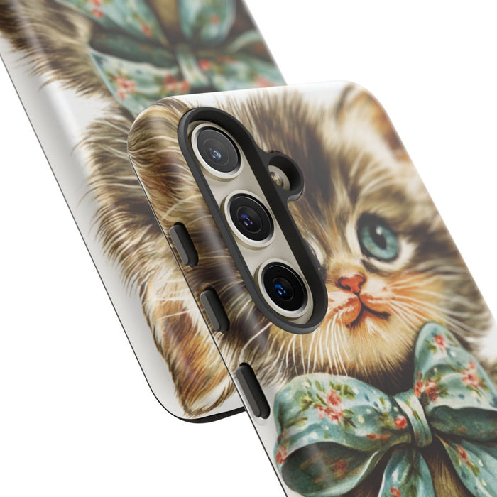 Schattige Vintage Kitten met Strik