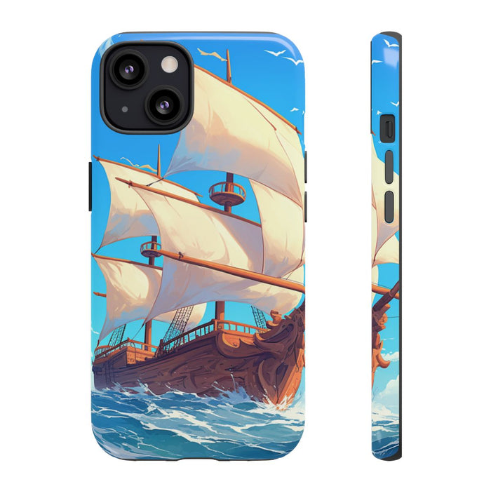 Zeilschip op Blauwe Oceaan