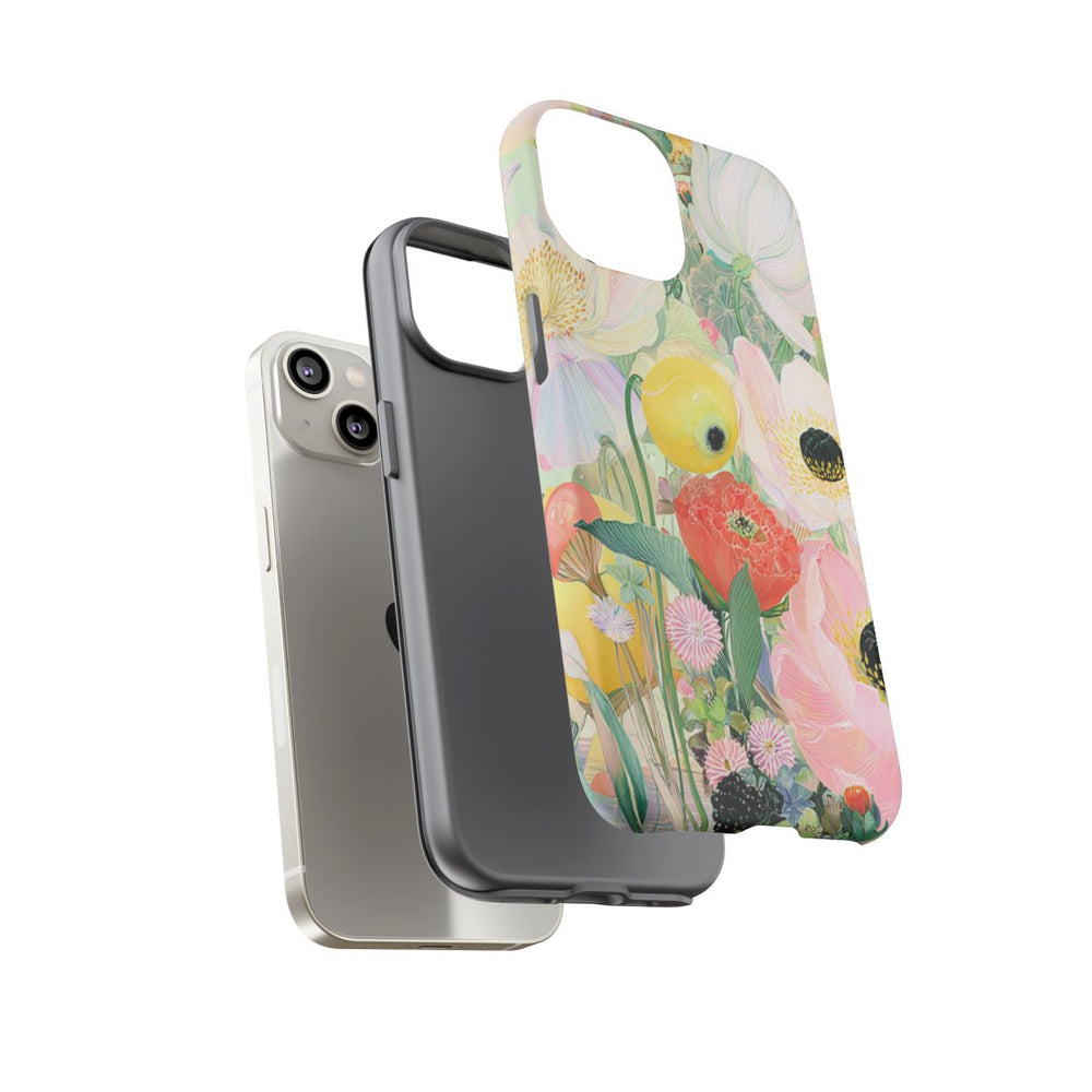 Lichte Pastelbloemen met Vogels