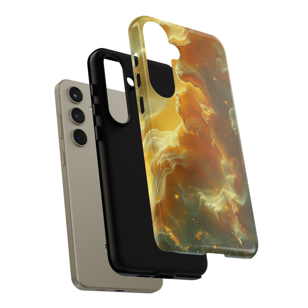 Gouden Nebula Abstract Design