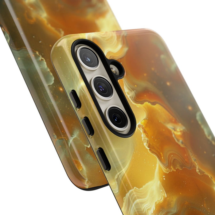 Gouden Nebula Abstract Design