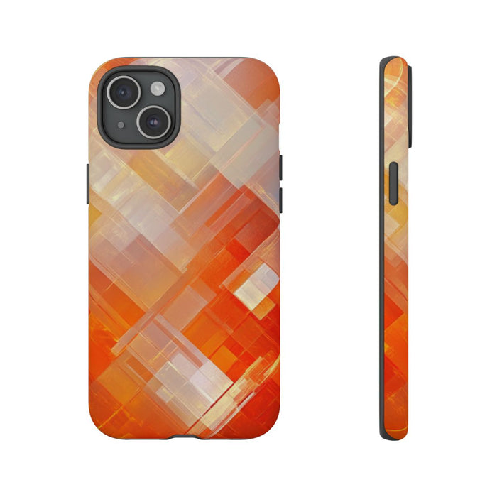 Abstract Geometrisch Oranje Patroon