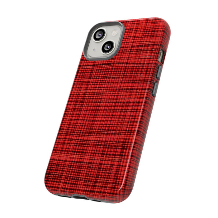 Rood Geruit Textielpatroon