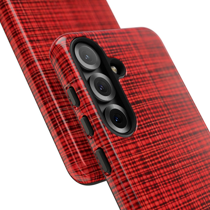 Rood Geruit Textielpatroon