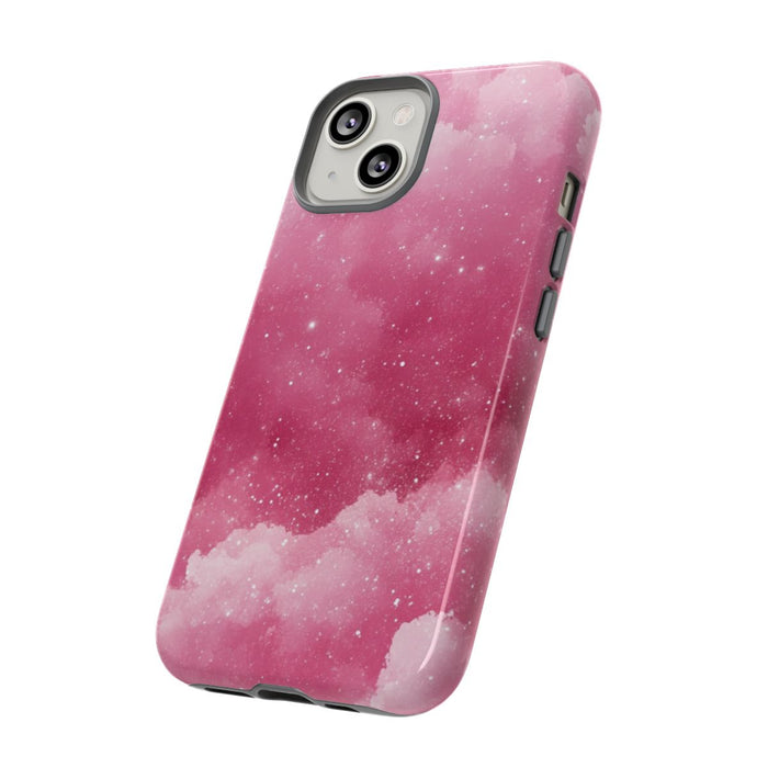 Roze Glitterwolkenstructuur