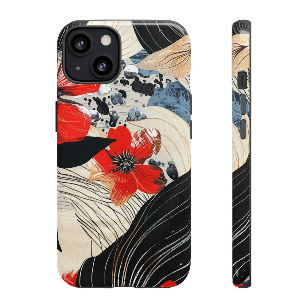 Rood Bloemen Abstract Patroon