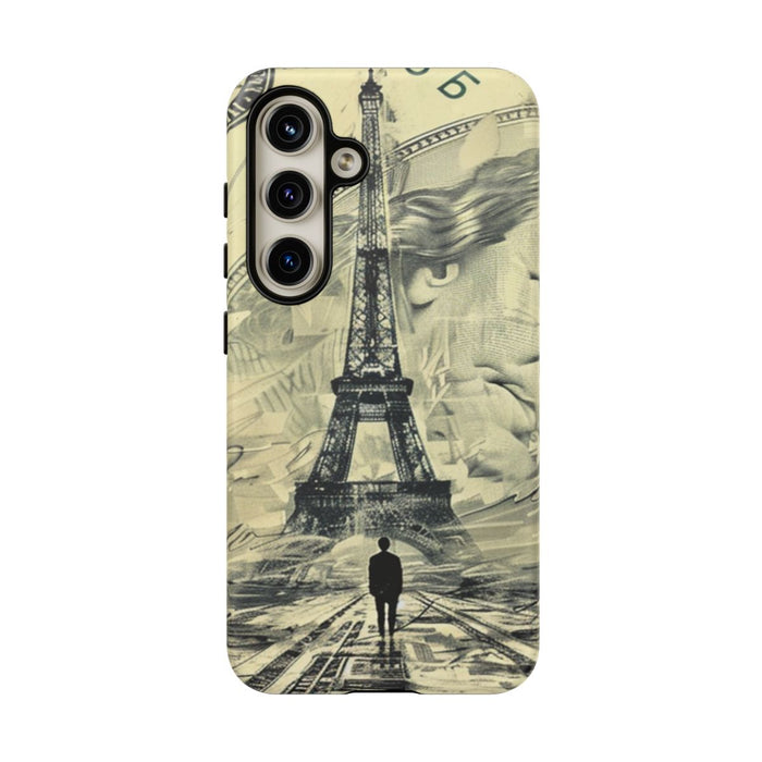 Eiffeltoren op Dollarbiljet Illustratie
