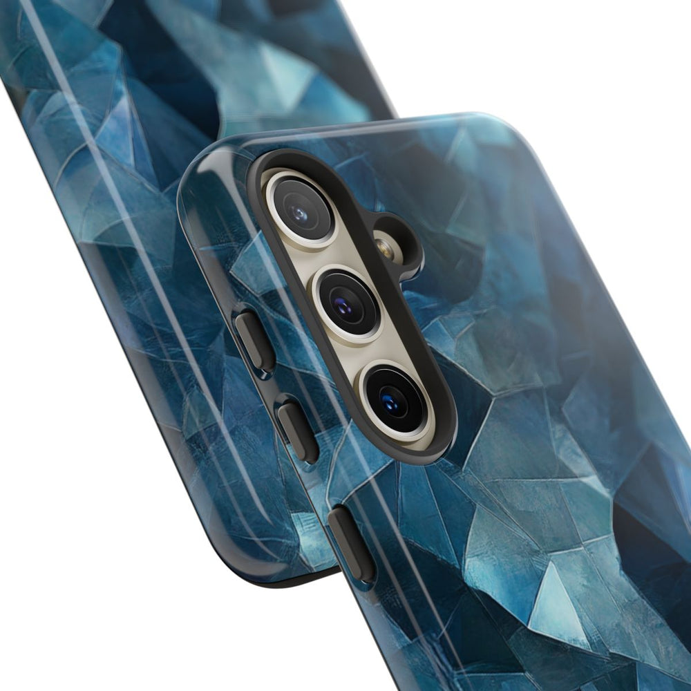 Blauw Gekristalliseerd Abstract Patroon
