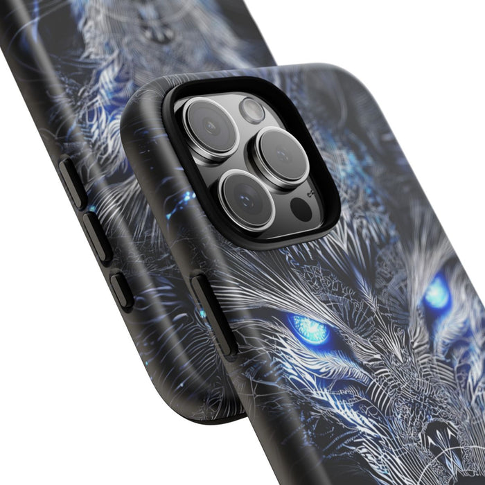 Majestueuze Wolf met Gloeiende Ogen