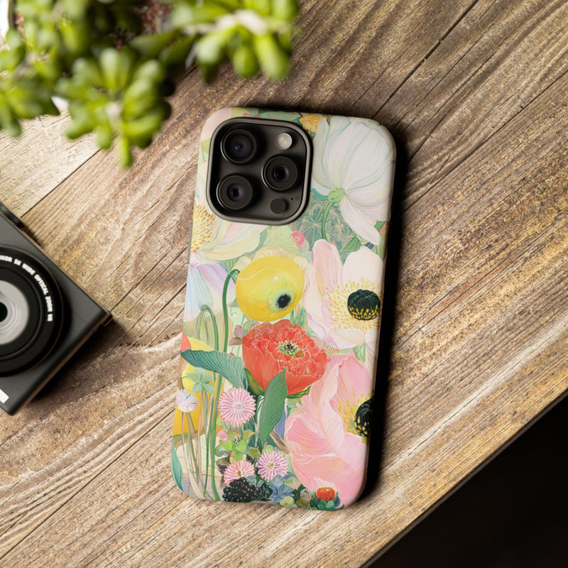 Lichte Pastelbloemen met Vogels