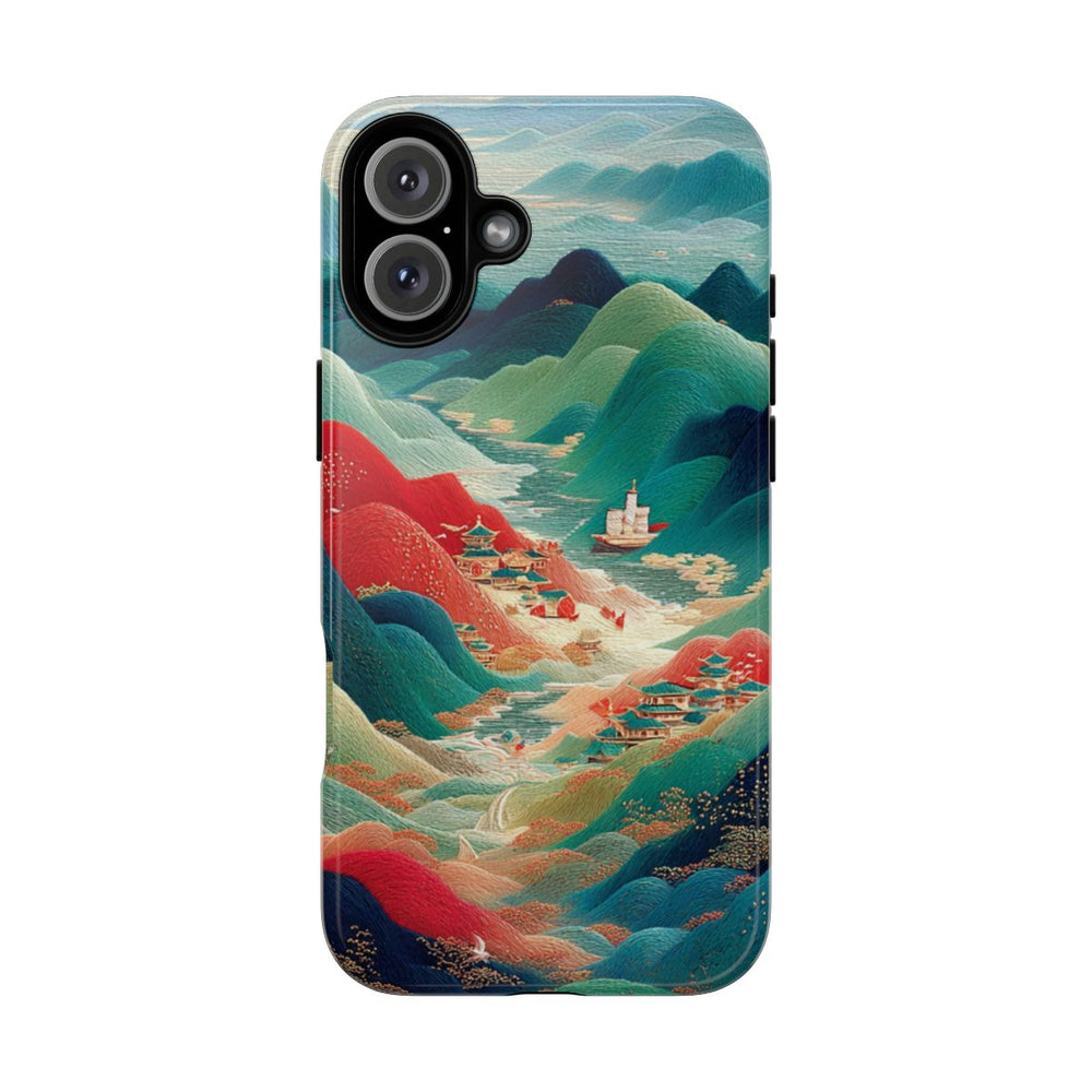 Kleurrijk Berglandschap met Illustratie