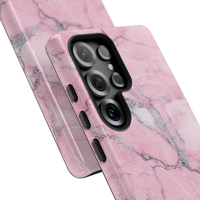 Roze Marmerstructuur met Glanzende Afwerking