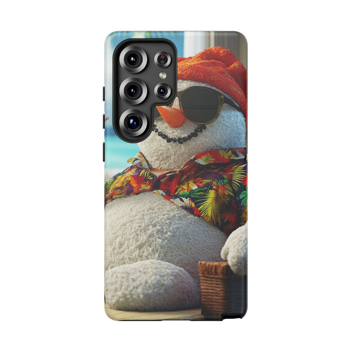 Sneeuwpop met Hawaiishirt en Zonnebril