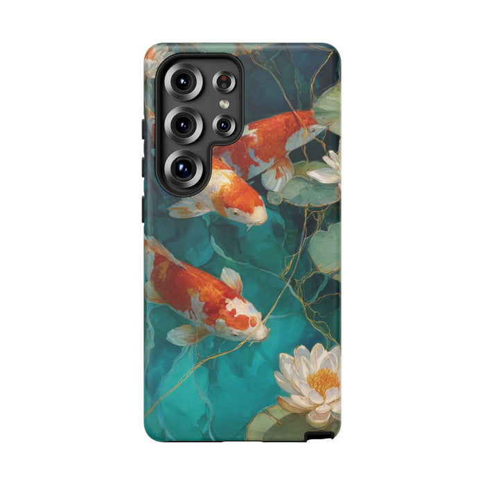 Kleurrijke Koi Karpers en Waterlelies