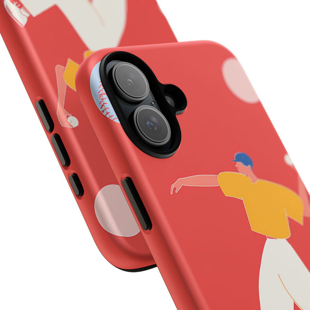 Minimalistische Honkbalspeler Illustratie