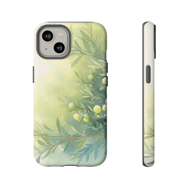 Groene Botanische Waterverf Illustratie