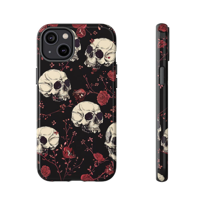 Schedels en Rode Rozenpatroon