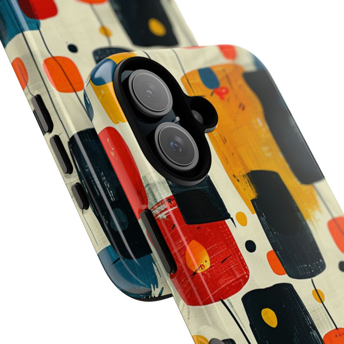 Mid-Century Abstract Geometrisch Patroon