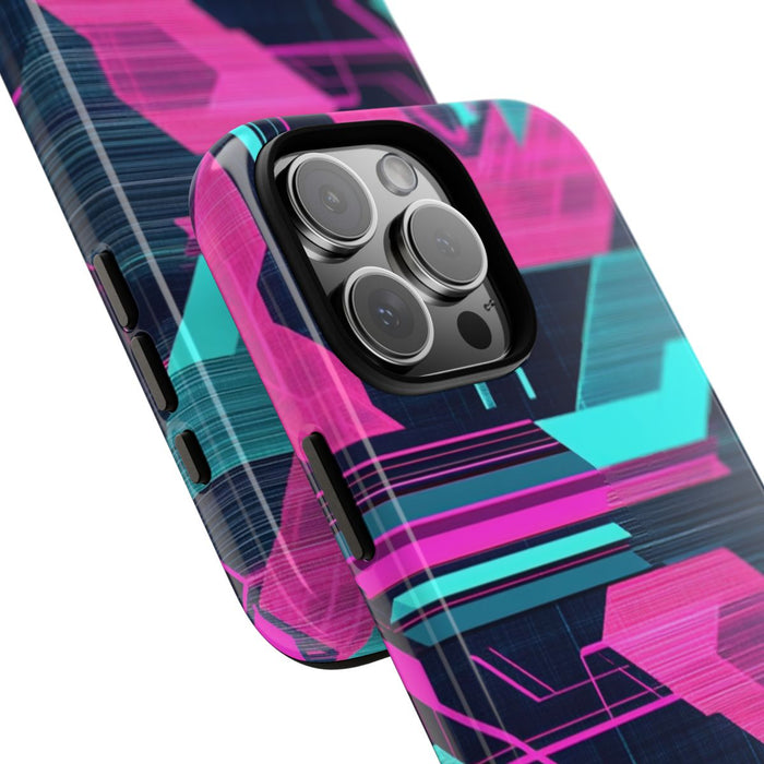 Neon Geometrisch Cyberpunkpatroon