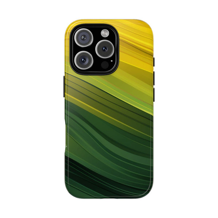 Groen-Geel Golvenpatroon