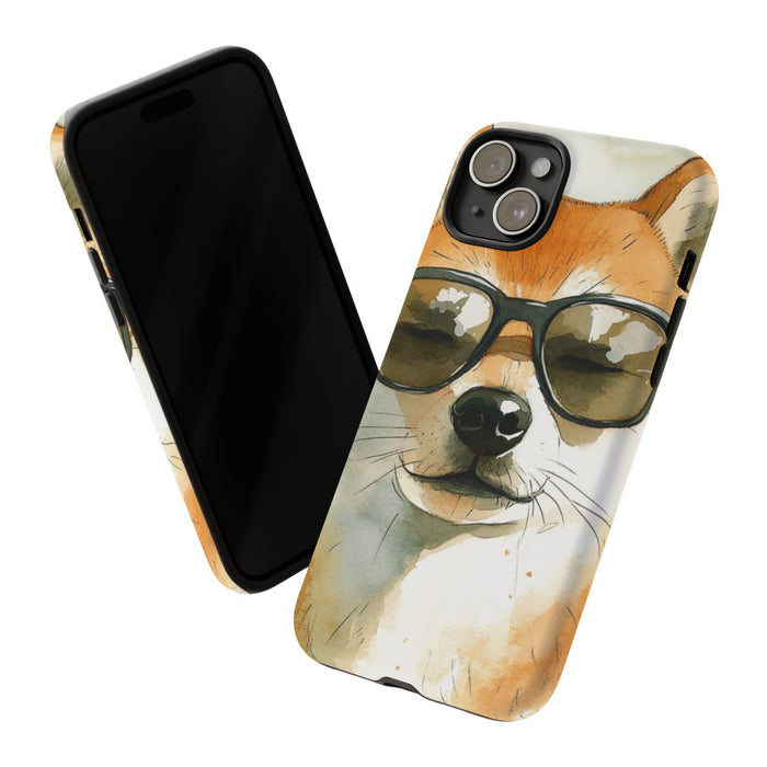Stoere Shiba Inu met Zonnebril