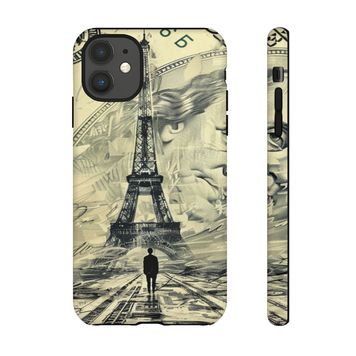 Eiffeltoren op Dollarbiljet Illustratie