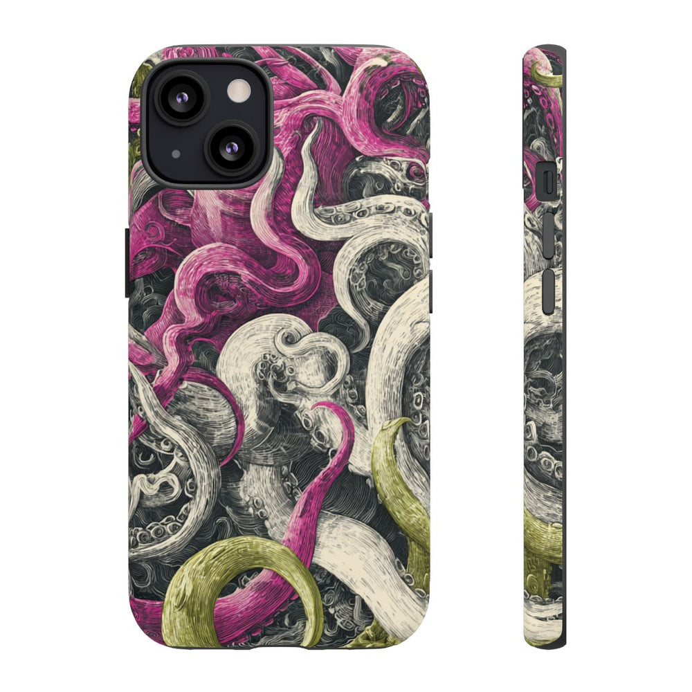 Gedetailleerd Tentakelpatroon met Wervelende Swirls