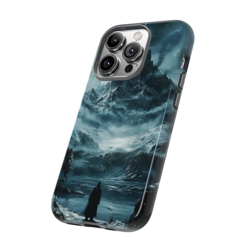 Mysterieuze Bergen met Eenzame Wandelaar