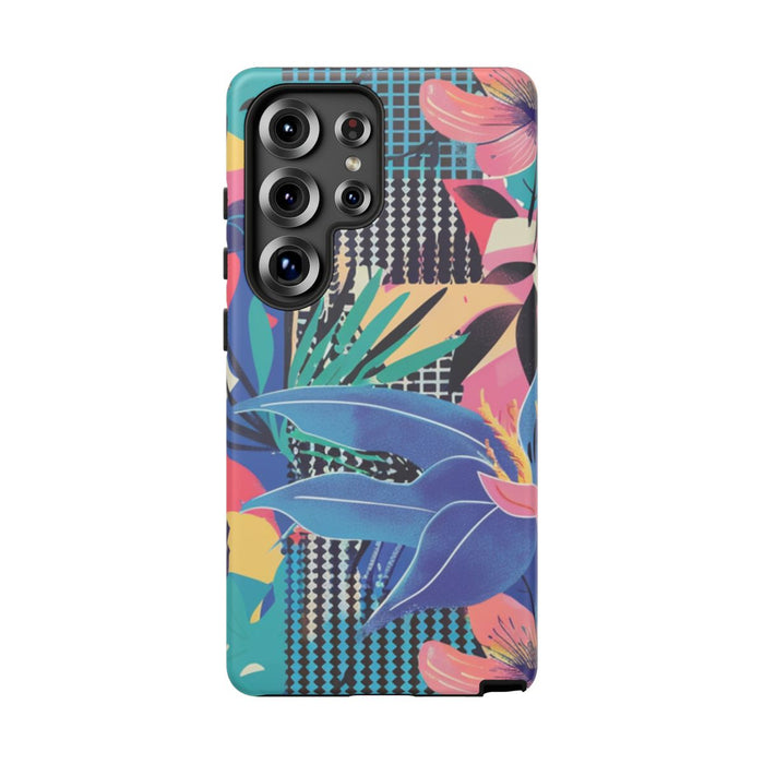 Kleurrijk Bloemenpatroon met Abstracte Accenten