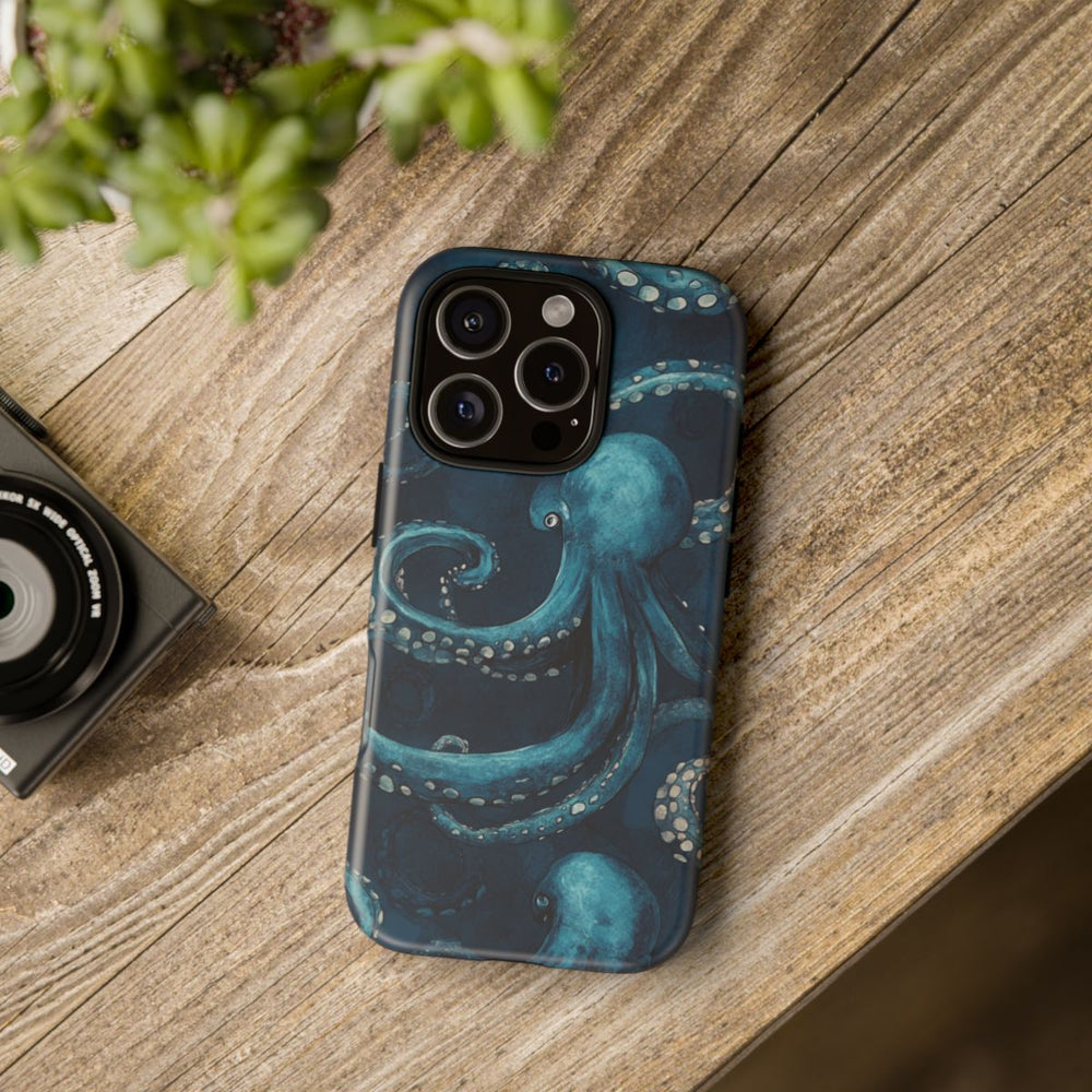 Blauw Octopus Tentakelpatroon