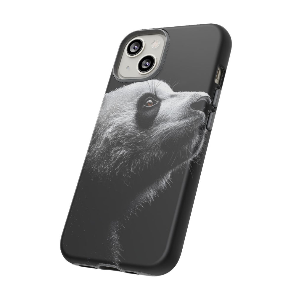 Gedetailleerde Zijaanzicht van Panda met Bruine Ogen