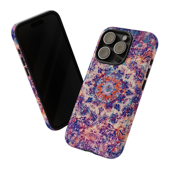 Gedetailleerd Psychedelisch Oosters Tapijtpatroon