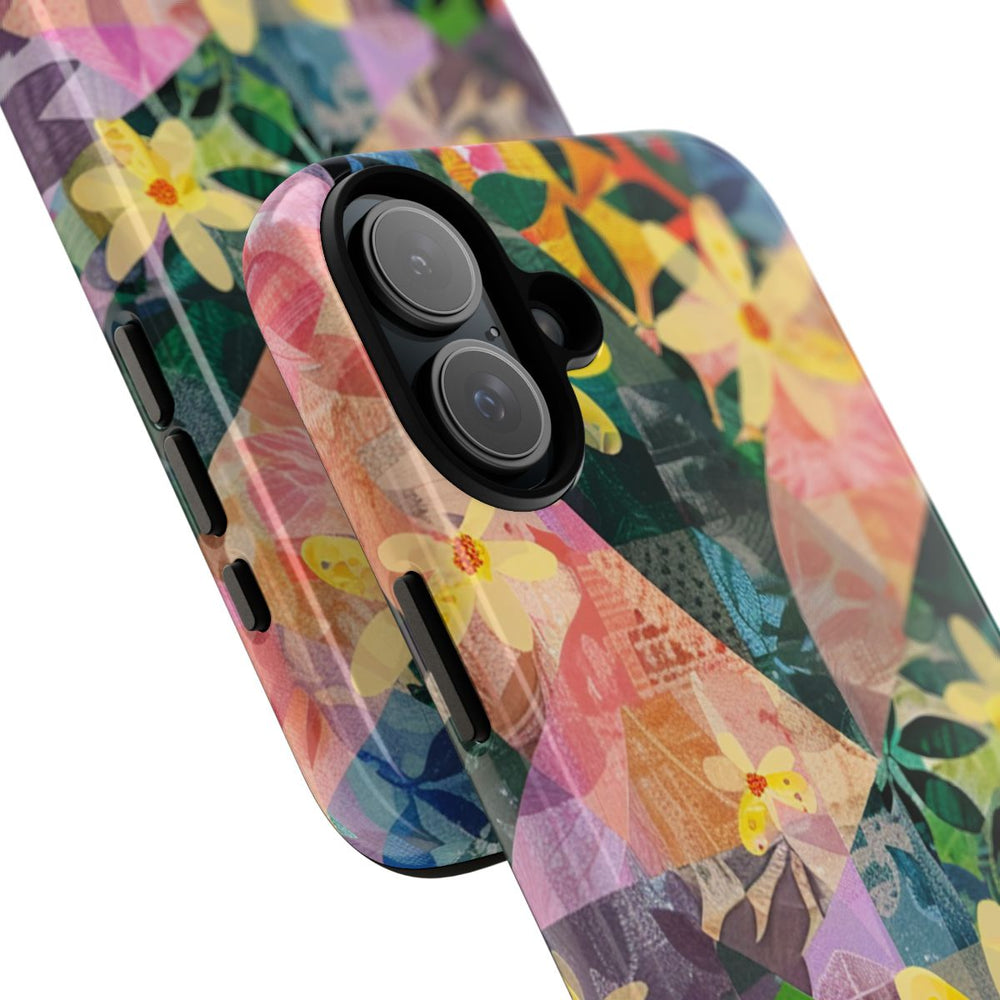 Abstract Bloemmotief met Geometrisch Patroon