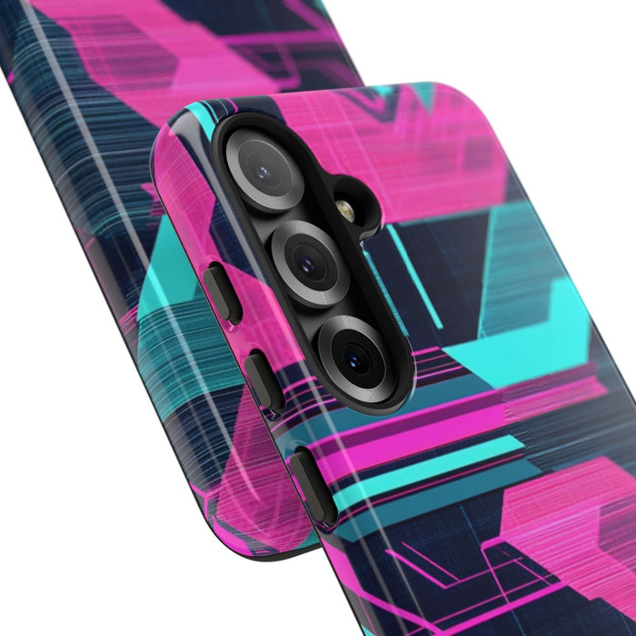 Neon Geometrisch Cyberpunkpatroon